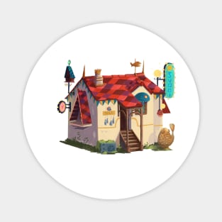 Happy tiny house Magnet